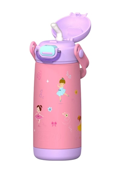 Sipnjoy - Sipsquad Plus Çocuk Su Termosu 480 Ml - Ballerina Sparkle