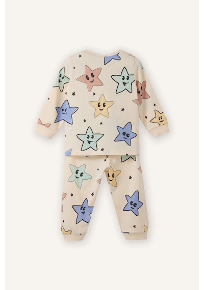 Defacto %100 Pamuklu Desenli 2'li Pijama Takımı Erkek Bebek G8845A526SP