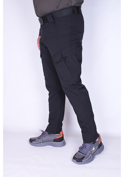 Nikbin Tactical Taktik Pantolon Outdoor Kargo Cep Likrali Yazlık -siyah siyah
