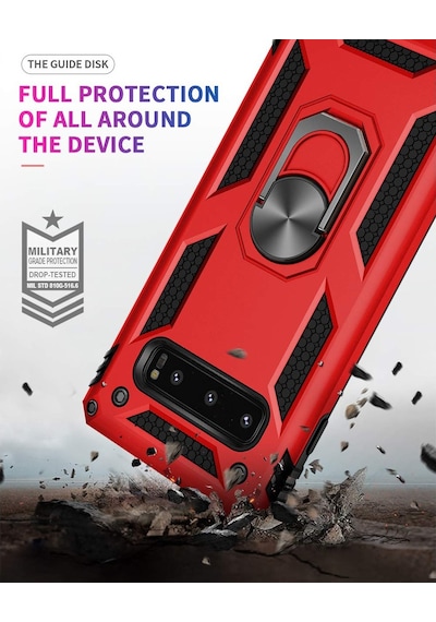 Samsung Galaxy Uyumlu S10 Plus Kilif Zirhli Standli Miknatis Tank Kapak 392976608