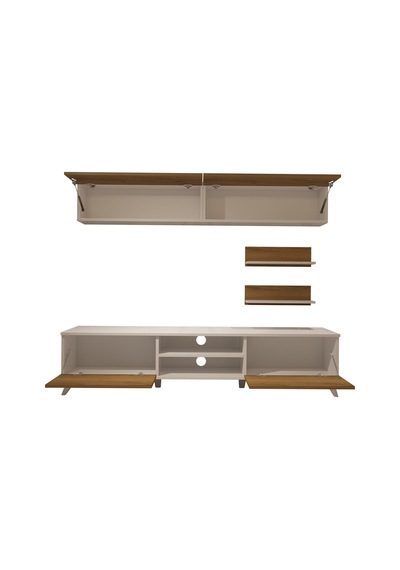 Decoraktiv Eko 5 Mdf Dvd Retro Tv Ünitesi Tv Sehpası Beyaz - Pera