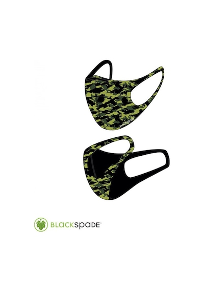 BLACKSPADE Çocuk Koruyucu Maske Yeşil Kamo S2