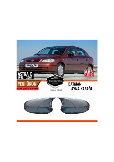 Opel Astra G 1998-2004 Uyumlu Batman Yarasa Ayna Kapağı Piano Black Abs Plastik 00 Şüscaroto Aksesuar