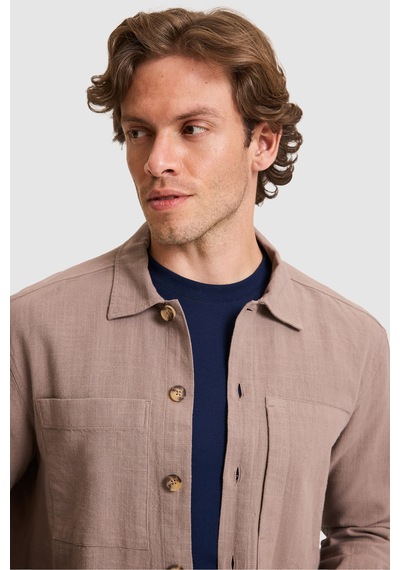 U.s. Polo Assn. Erkek Kahverengi Gömlek Desenli 50324763-vr029
