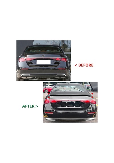 Mercedes Benz E Class W214 E63s Style Bagaj Üstü Spoiler Parlak Siyah İthal Abs Plastik 2024+