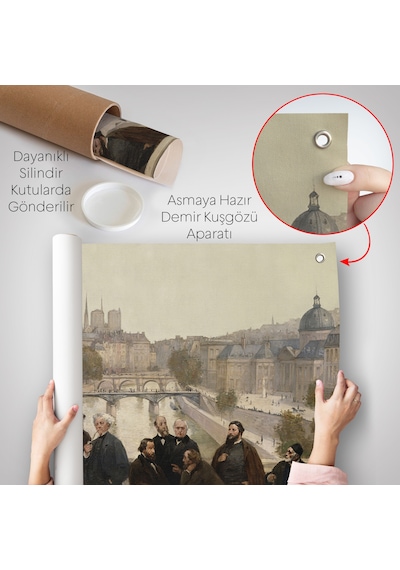 Henri Gervex - Yüzyılın Panoraması Rousseau Duvar Örtüsü-7095