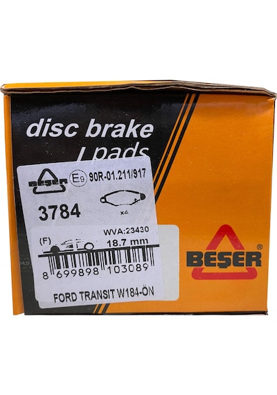 Beşer 3784 Ön Fren Balatası Ford Transit W-184