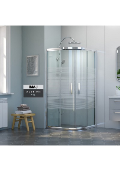 İmaj Banyo Mode İce A-16 Oval Duşakabin Krom
