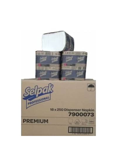 Selpak Professional Dispenser Peçete 250' li 18 Paket