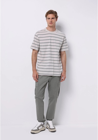 Colin's Colins Comfort Fit Yuvarlak Yaka Çizgili Erkek Yeşil Kısa Kol Tişört Cl1075391 Q1.v1 Lns Light Green Striped Colin's Colins Comfort Fit Yuvarlak Yaka Çizgili Erkek Yeşil Kısa Kol Tişört Cl1075391 Q1.v1 Lns Light Green Striped