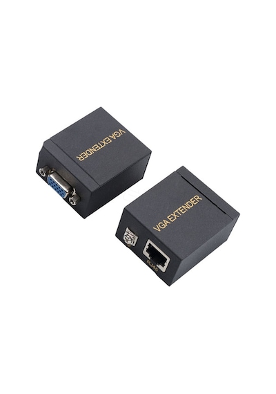 Powermaster Pm-17297 Vga To Cat5 Cat6 60 Metre Vga Extender Uzatıcı Görüntü Sinyal Uzatıcı