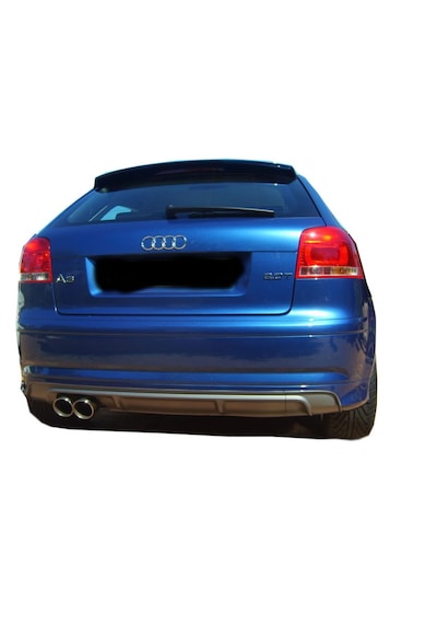 Audi A3 8p S3 2005 - 2008 2 Kapı Uyumlu Arka Difüzör Plastik