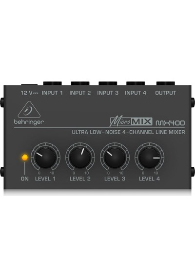 Behringer Mx400 Ultra Low-Noise 4-Channel Line Mixer Behringer Mx400 Ultra Low-Noise 4-Channel Line Mixer