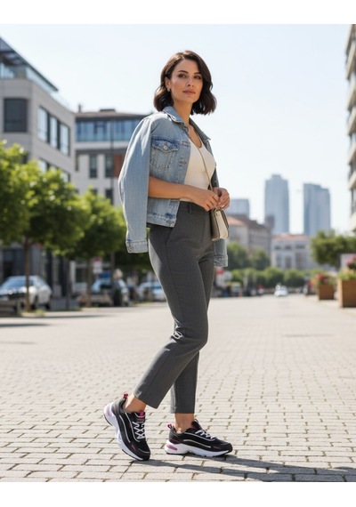 Kinetix Mırelle Tx Siyah Ortopedik Günlük Kadın Spor Ayakkabı