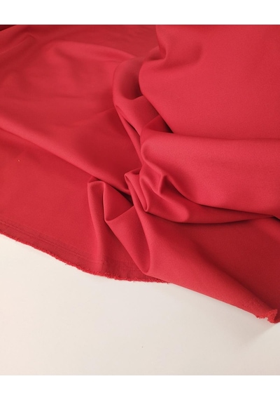 Kırmızı Renkte Krep Kumaş En 140 Cm X Boy 315 Cm -10057 10