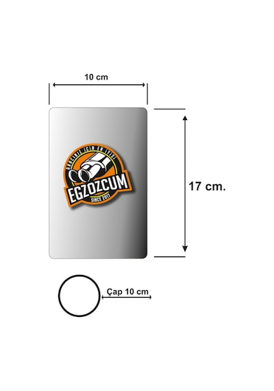 100 Mm. Hks Yarım Yanık Egzoz Ucu