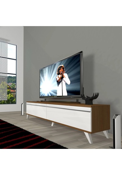 Decoraktiv Eko 140t Mdf Retro Tv Ünitesi Tv Sehpası - Ceviz - Beyaz Ceviz - Beyaz Decoraktiv Eko 140t Mdf Retro Tv Ünitesi Tv Sehpası - Ceviz - Beyaz Ceviz - Beyaz
