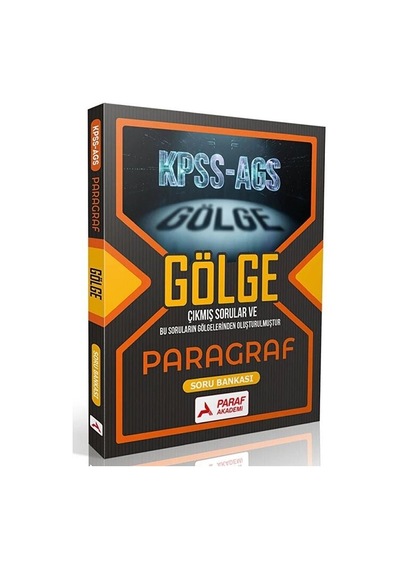 Paraf Akademi Kpss Meb-ags Paragraf Gölge Soru Bankası Paraf Akademi Yayınları