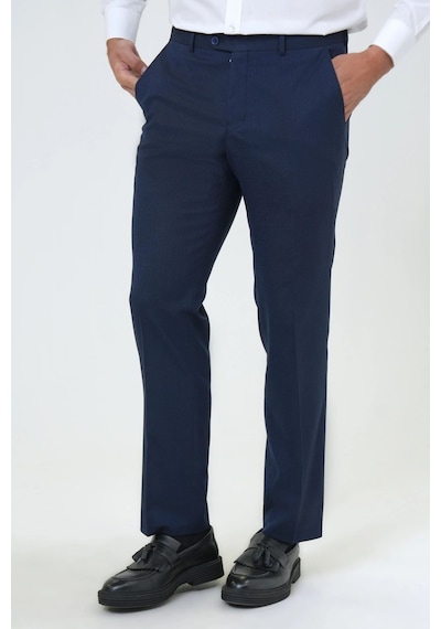 Süvari Slim Fit Bistre Erkek Kumaş Pantolon Lacivert