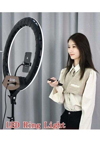 Döküm Ayaklı 22 Inç 600 Led Tripod Rıng Lıght Işık Influencer Youtuber Işığı Güzellik Makyaj Led