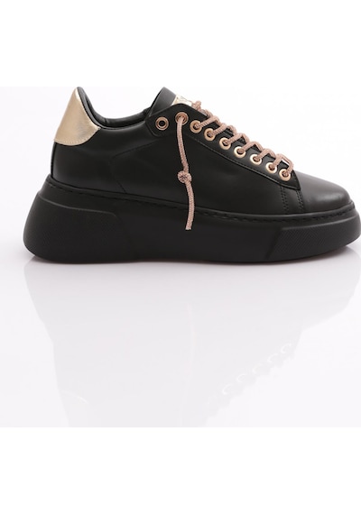 Dgn Es854 Kadin Kalin Taban Silver Taş Bağcikli Sneakers Ayakkabi ES854-2007-R123499 Siyah Dgn Es854 Kadin Kalin Taban Silver Taş Bağcikli Sneakers Ayakkabi ES854-2007-R123499 Siyah