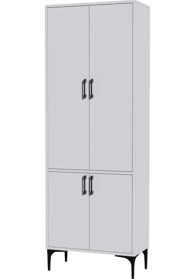 5030 Royal 4 Kapaklı 5 Askılı Portmanto Beyaz