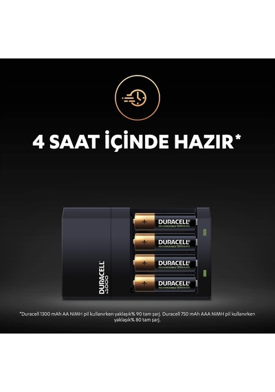 Cef 14 Pil Şarj Cihazı + Şarj Edilebilir Aa Ve Aaa Pil 2'şer Adet