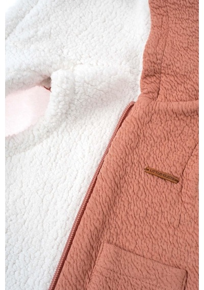 Little Gusto Kapüşonlu Bürümcük Kapitone Çift Taraflı Wellsoftlu Yelek
