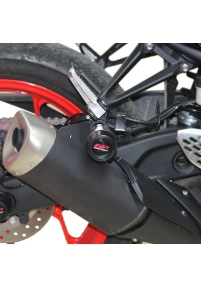 GP Kompozit Yamaha MT-25 2015-2023 Uyumlu Egzoz Koruma Takozu Siyah