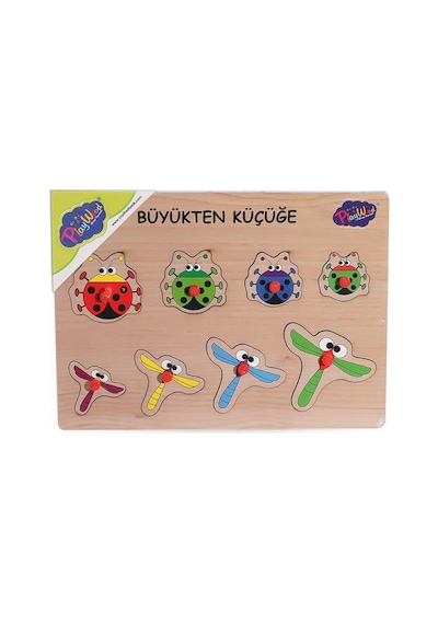 Playwood Ahşap Tutmalı Büyükten Küçüğe Puzzle