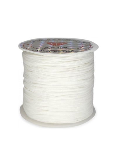 Paraşüt - Bileklik Ipi Beyaz 100 Mt 0,8 Mm