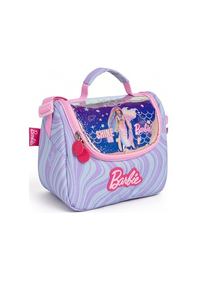 Barbie Deniz Kızı Termal Beslenme Çantası Kız Çocuk Okul Yemek Çantası Günlük 22x20x12 Cm Çok Renkli
