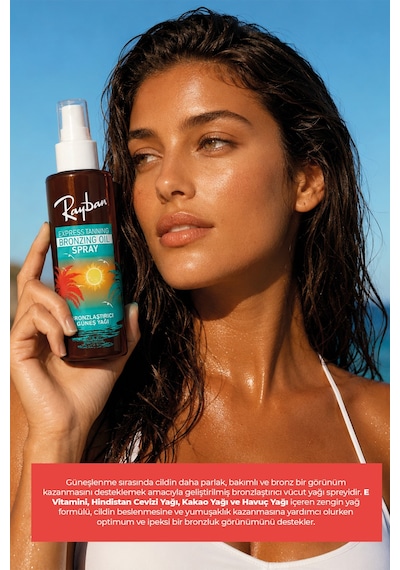 Rayban Express Tanning Bronzing Oil Spray Bronzlaştırıcı Güneş Yağı Spreyi 150 Ml