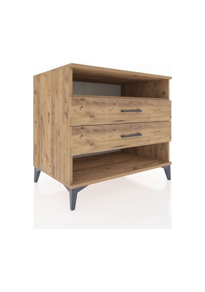Kronos Şifonyer Tek Raflı Tek Çekmeceli 88x59x80 Çam-çam Atlas Çam
