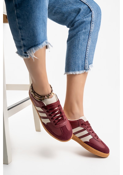 Kadın Bordo Günlük Rahat Taban Spor Ayakkabı Bordo