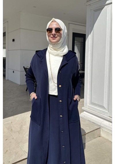 Rabia Şamlı Ada Modal Kap Lacivert Normal