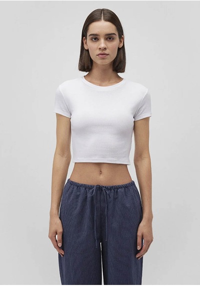 Mavi Basic Tişört Beyaz Kadın T-shirt M1600814-620 Beyaz
