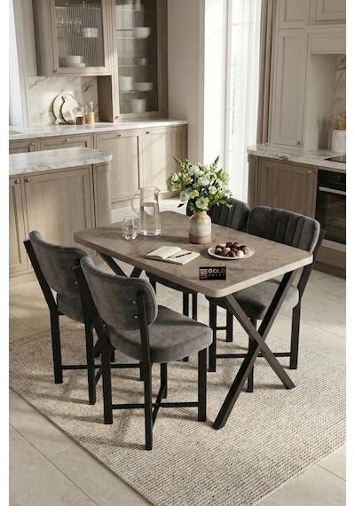 Mutfak Masası 4 Sandalyeli Set 110x70 Cm Modern Masa Takımı Cafe Balkon Ofis Masa Elma 9887 Anstrast Çok Renkli Mutfak Masası 4 Sandalyeli Set 110x70 Cm Modern Masa Takımı Cafe Balkon Ofis Masa Elma 9887 Anstrast Çok Renkli