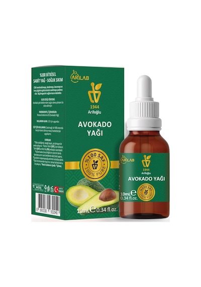 Lexroo Avokado Yağı 10ml%100 Saf Yağ Arlab Pure Avocado Oil 10ml