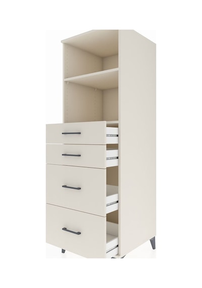 Kronos Dolap 2 Raflı 4 Çekmeceli 60x59x182 Aytaşı-aytaşı Aytaşı