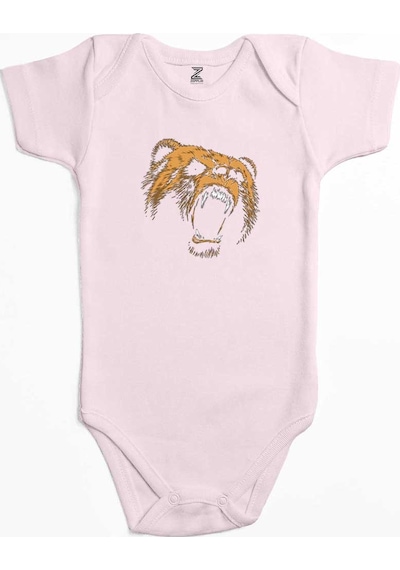 Zepplin Giyim Grizzly Bear Pembe Bebek Body Zıbın