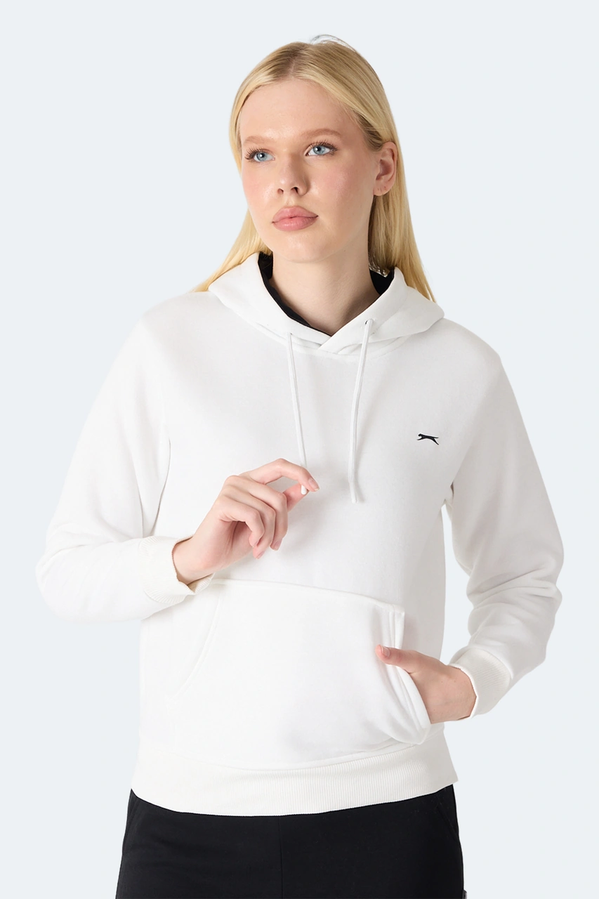 Slazenger Mısty I Kadın Ekru Sweatshirt Ekru