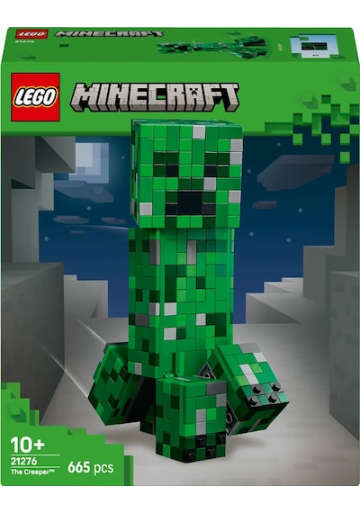 LEGO® Minecraft® Creeper™ 21276 - 10 Yaş ve Üzeri Çocuklar için Video Oyunu Temalı Aksiyon Figürü İçeren Yaratıcı Oyuncak Yapım Seti(665P)