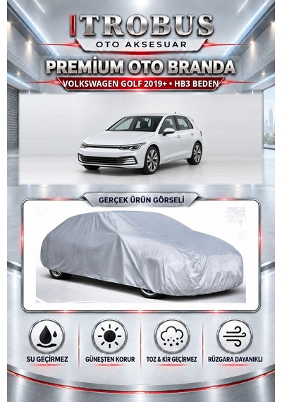 Volkswagen Golf Gtı 2.0 Tsı 265hp Clubsport 2021-2025 Uyumlu Premium Araba Brandası Oto Branda Hb3 Beden