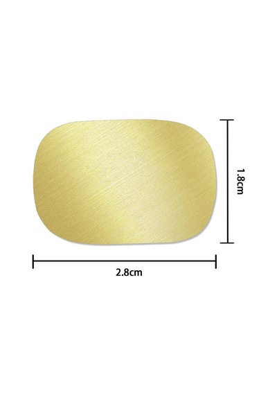 Boş Mum Mühür Pirinç Damga Başlığı Oval Dikdörtgen 18x28mm