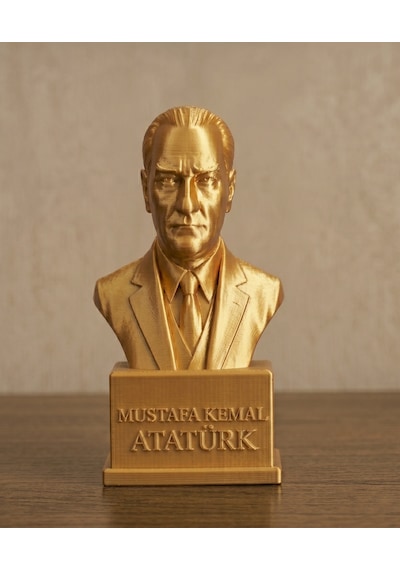 Gazi Mustafa Kemal Büstü Dekoratif 15 Cm Atatürk Heykeli Masaüstü Obje Hediyelik