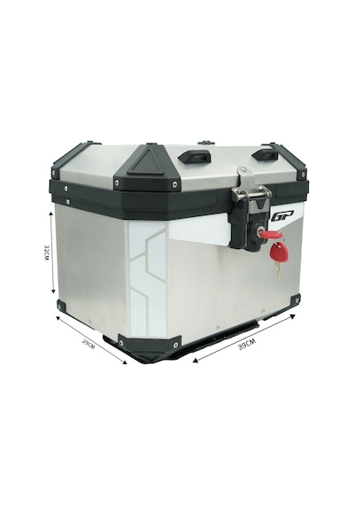 Gp Kompozit Base Universal 32 Lt Alüminyum Motosiklet Çantası Gri Diğer