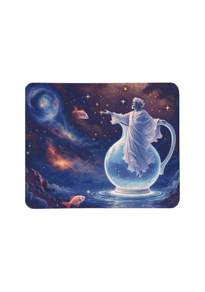 Tr Burç Desenli Tip Kaymaz Taban Optik Bilgisayar Notebook Mouse Pad Maus Pad Kova Burcu