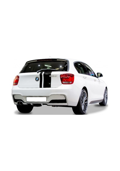 Bmw 1 Serisi F20 2012 - 2015 M Performance Arka Tampon Eki - Difüzör Plastik Boyasız
