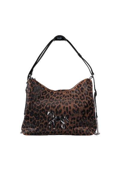 Guja Leopar Desenli Kadın Omuz Çantası 25yg605